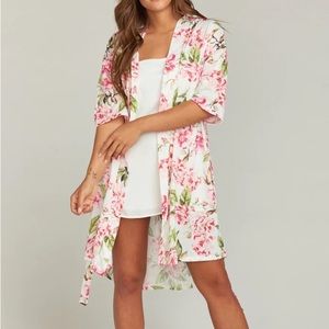Pink Floral Robe
